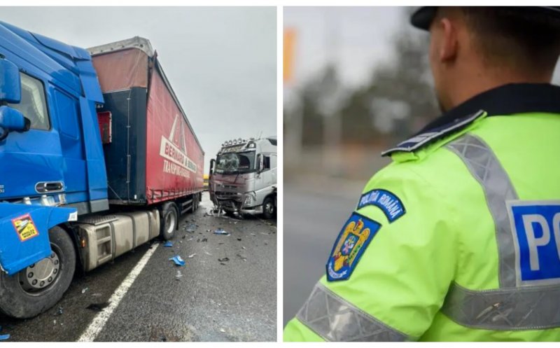 Cum s-a produs accidentul de pe varianta Vâlcele–Apahida: coliziune în lanț între două TIR-uri și o autoutilitară