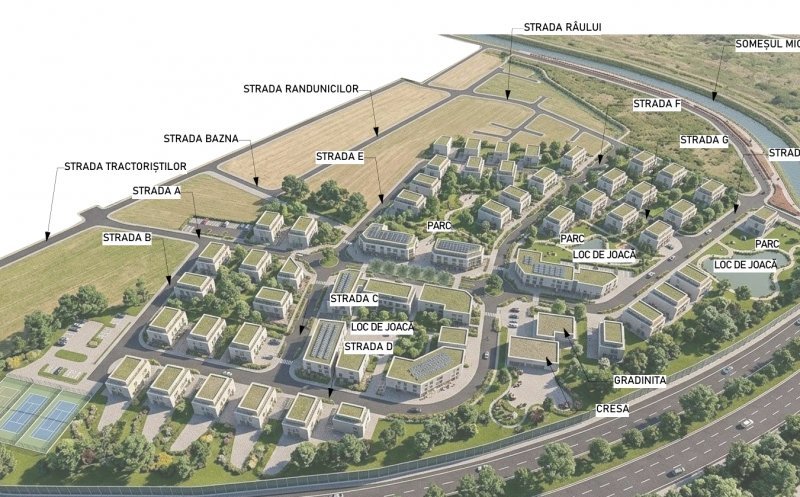 "Mini-cartierul", cu peste 50 de blocuri a lui "Moș Pic'' a primit undă verde de la urbaniști. Primăria, interesată de baza sportivă propusă