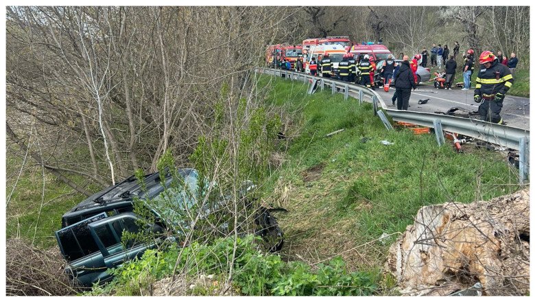 Șapte victime într-un accident rutier grav. A fost activat Planul Roșu de intervenție