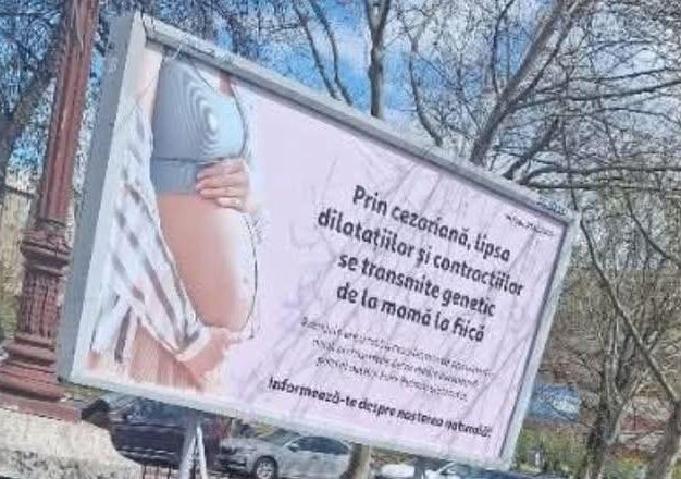 Ginecologii, reacție fermă la mesajele despre cezariană: "Nu panourile decid cum naști!"