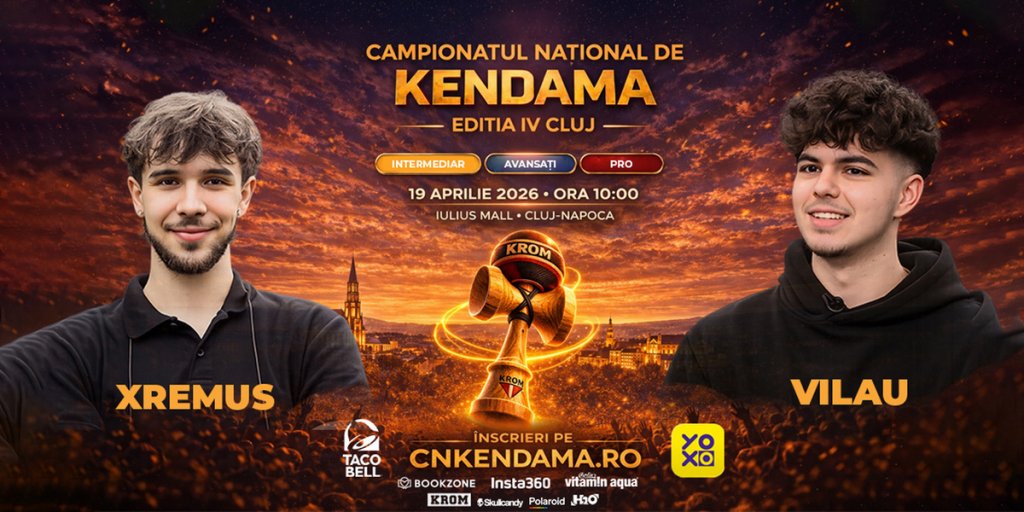 A patra etapă din Campionatul Național de Kendama se joacă la Iulius Mall Cluj, în acest weekend