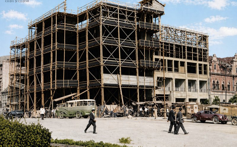 Vechiul Cluj - Recunoști ce clădire era în construcție aici?