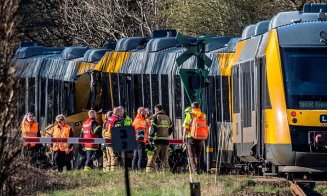 Cetățeni români implicați în accidentul ce cele 2 trenuri care s-au ciocnit frontal în Danemarca