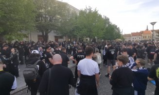 Derby-ul Clujului începe în centru. Fanii Universității se pregătesc pentru duelul cu CFR