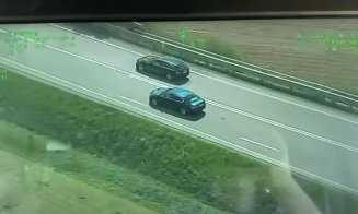 Scene ca-n filme pe drumul Cluj–Baia Mare: doi șoferi urmăriți cu elicopterul după depășiri ca pe circuit. ADIO permis, dar să vezi AMENDA
