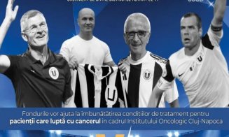 Legendele „U” Cluj revin pe teren pentru o cauză nobilă. Spectacol caritabil la Sala „Horia Demian”