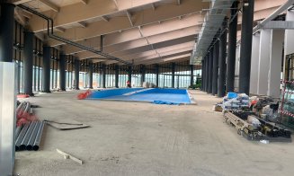 Cum arată Bazinul Olimpic din Borhanci, la interior, cu 2 luni înainte de finalizare