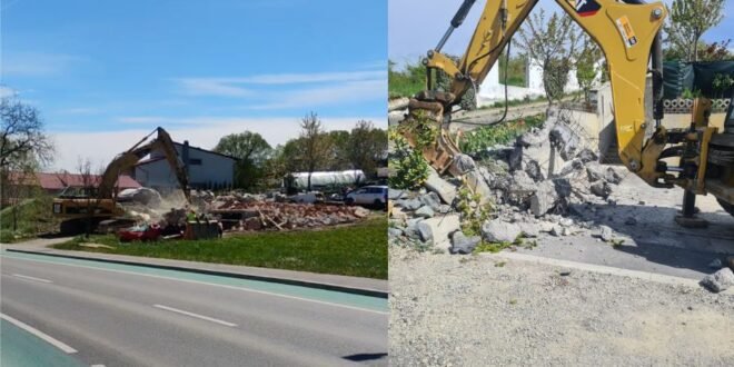 Au început demolările de construcții ilegale pe Valea Chintăului și Valea Fânațelor din Cluj-Napoca
