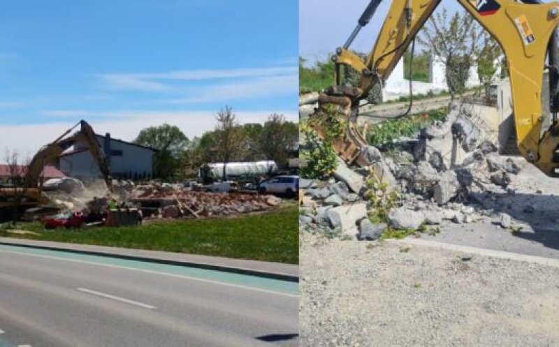 Au început demolările de construcții ilegale pe Valea Chintăului și Valea Fânațelor din Cluj-Napoca
