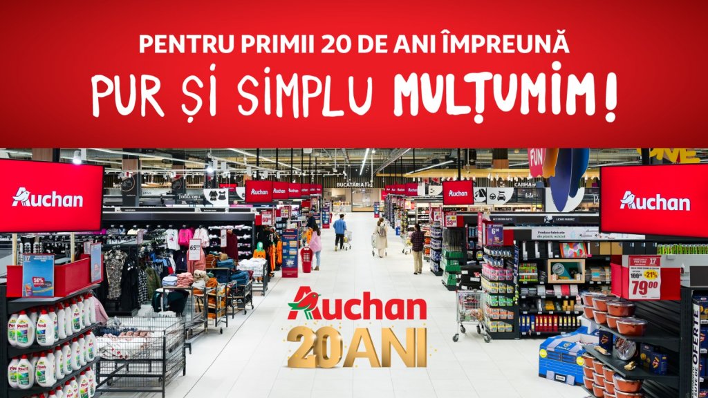 Auchan România la 20 de ani: un retailer multiformat cu  peste 500 de magazine, prezent în toată țara