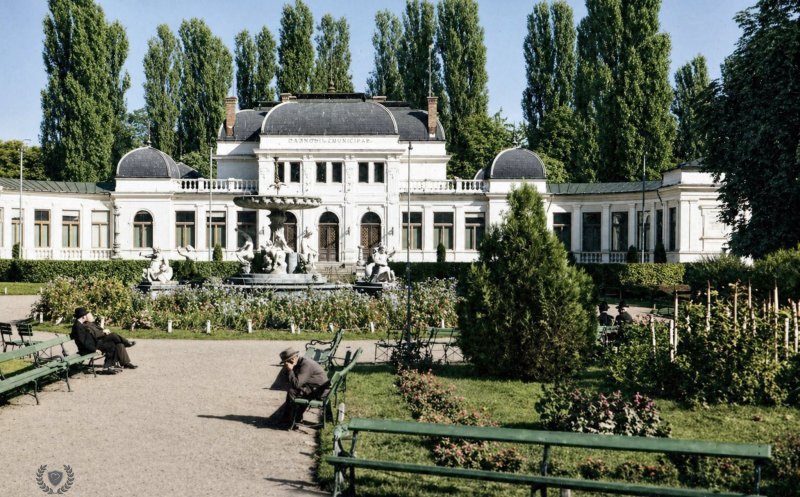 Zi de vară în Parcul Central, în perioada interbelică