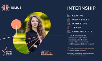 „Rising Stars at IULIUS", internship-ul anual al companiei, a început: 25 de locuri în cinci domenii, patru orașe și oportunitatea de a te alătura unui top developer din România
