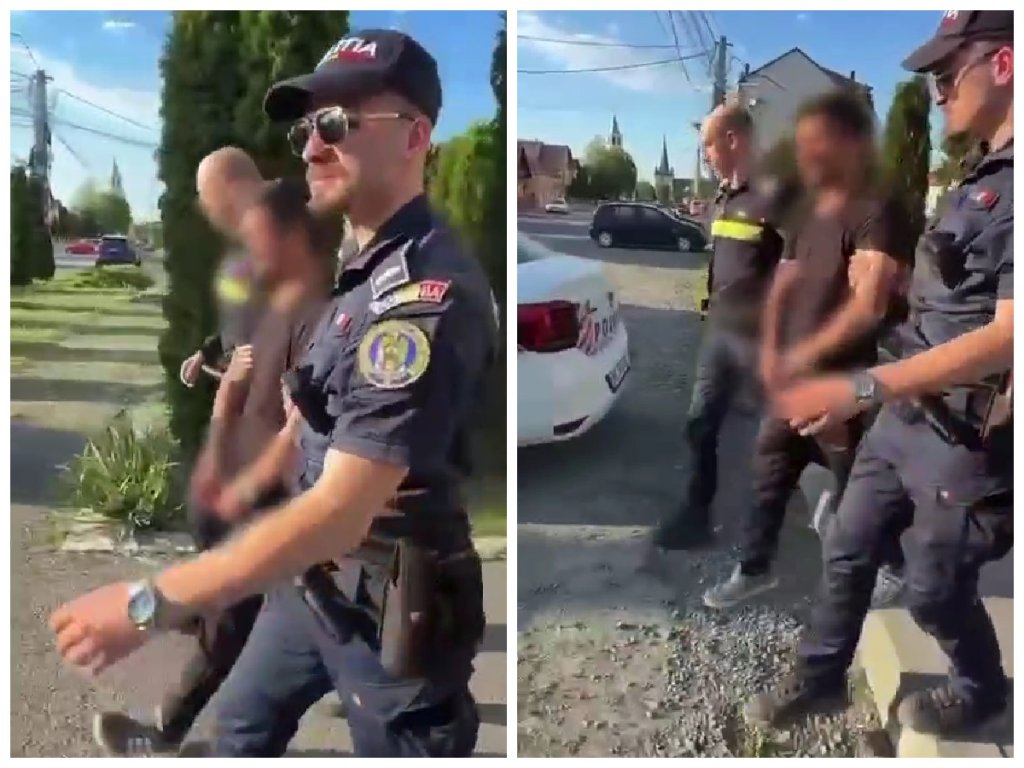 A fost depistat și încătușat în Cluj: bărbat condamnat pentru furt și conducere fără permis, dus la penitenciar