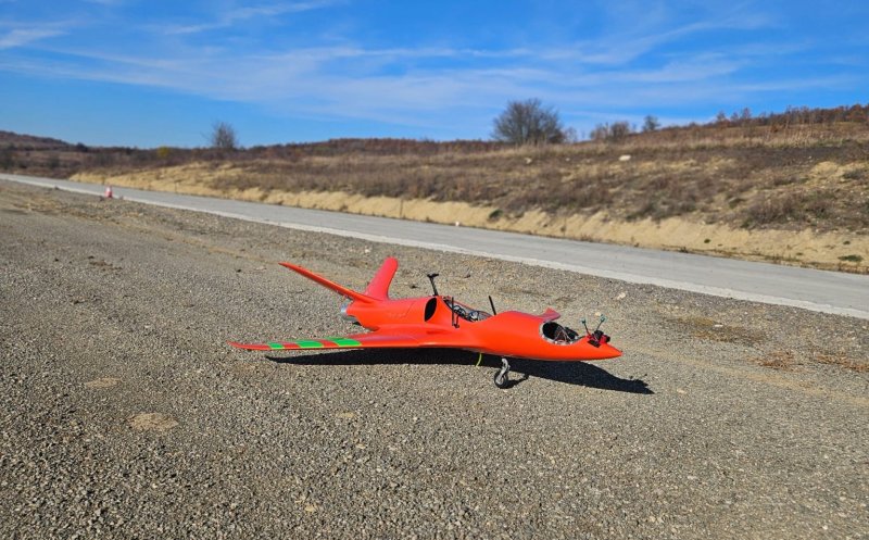 Prima dronă românească cu motor jet e produsă de o companie din Cluj și poate atinge 500 km/h