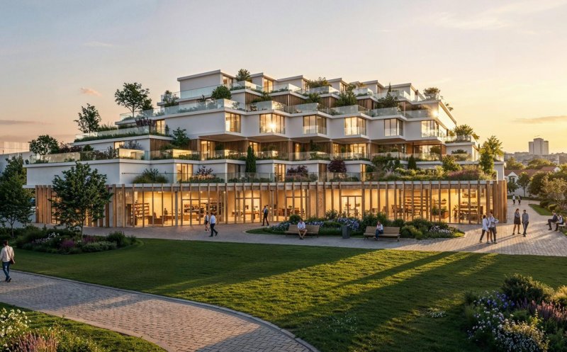 Proiectul imobiliar din Bună Ziua cu arhitecți internaționali. Forme revoluționare și accent pe spații verzi