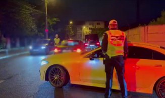 Razie de noapte în Cluj-Napoca: sute de șoferi trași pe dreapta și amenzi de mii de lei