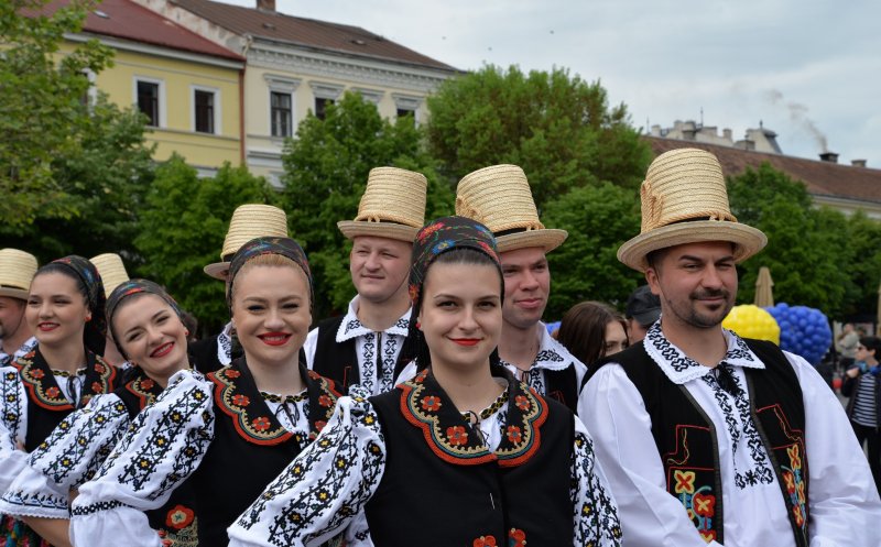 IMAGINI spectaculoase de la Cluj-Napoca, de Ziua Europei și Ziua Independenței României