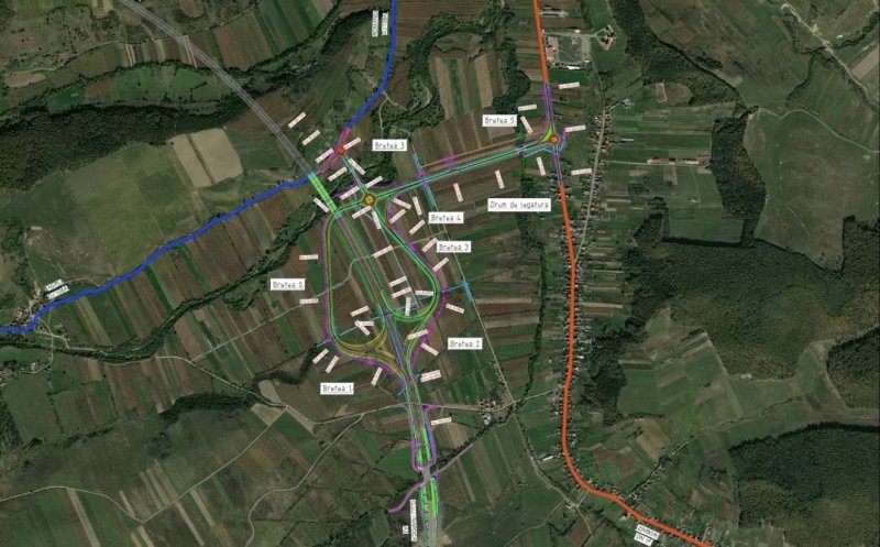 Ultimul pas care deblochează finalizarea nodului rutier Românași de pe Autostrada Transilvania
