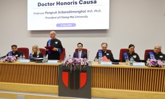 Rectorul uneia dintre cele mai importante universități din Thailanda, decorat de UTCN