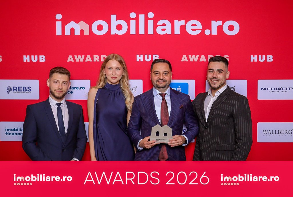 Investa Imobiliare, desemnată „Agenția nouă a anului 2025 în România" la gala Imobiliare.ro Awards