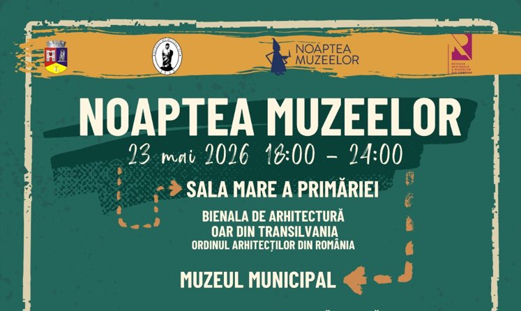 Noaptea Muzeelor 2026 la Muzeul Municipal Dej: expoziții, ateliere și film în aer liber până la miezul nopții