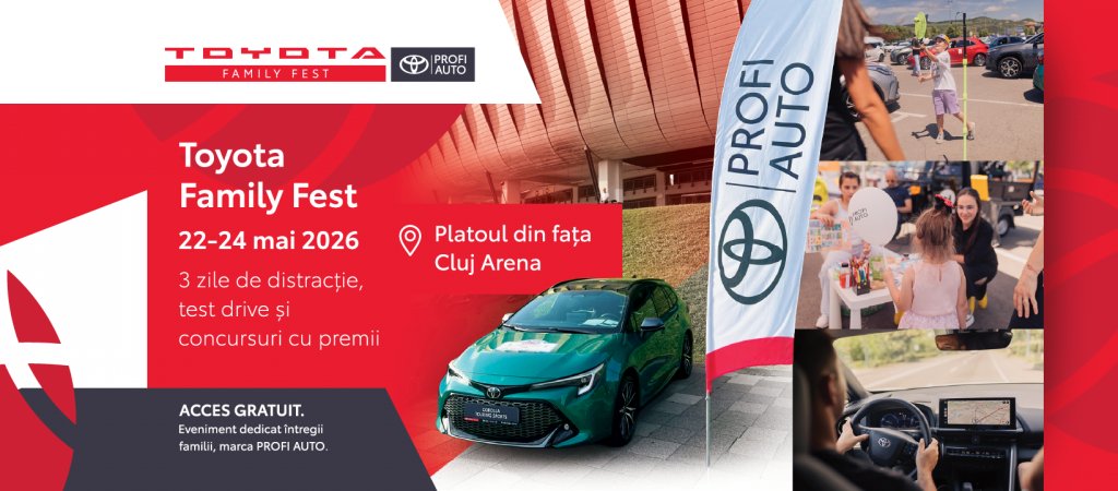 Toyota ne invită la „Family Fest": un weekend dedicat mobilității și familiei