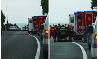 Accident cumplit pe o stradă din Cluj-Napoca! Un motociclist este resuscitat la fața locului