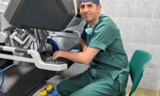 Premieră medicală la Cluj! Prima operație robotică realizată cu robotul Da Vinci la Institutul Oncologic