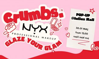 Deserturi inspirate de produsele NYX și activări glam: experiența CRUMBS × NYX la Iulius Mall Cluj