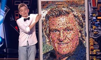 Florin Piersic îl așteaptă la Cluj pe puștiul care i-a făcut portretul din piese de LEGO în finala "Românii au talent"