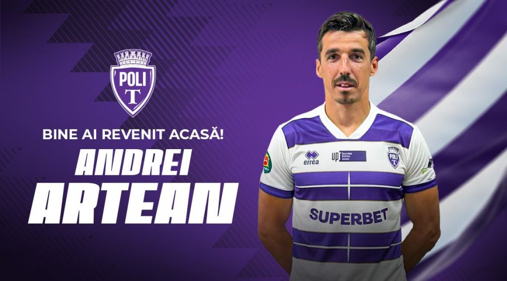 Andrei Artean și-a găsit rapid echipă după despățirea de "U" Cluj. Mijlocașul a fost prezentat oficial