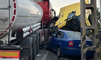 Tragedie pe "Drumul Morții” Cluj–Oradea: O clujeancă a murit după impactul devastator dintre un TIR, o cisternă și două autoturisme