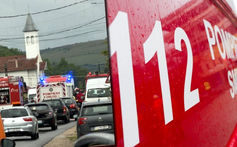Trafic BLOCAT în Cluj, pe raza localității Gârbău în urma unui GRAV accident de circulație / VICTIME încarcerate