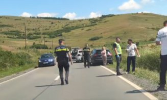Accident pe un drum din Cluj. Un motociclist a ajuns în șanț