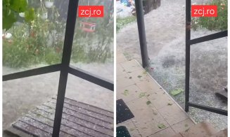 Cod Portocaliu cu efecte devastatoare: grindina uriașă a făcut ravagii într-o localitate din Cluj
