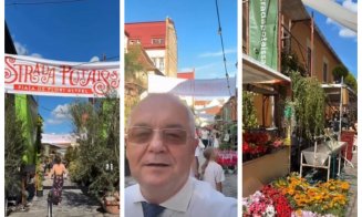 Strada Potaissa se transformă într-o grădină spectaculoasă. Emil Boc îi invită pe clujeni la Piața de Flori Altfel