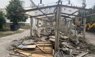 Unde se mai demolează garaje private amplasate pe domeniul public în Cluj