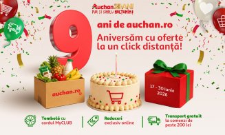 Auchan.ro sărbătorește 9 ani de cumpărături online: 10 milioane de produse livrate către clienți doar anul trecut