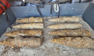Intervenție ISU Cluj: 14 proiectile descoperite în timpul unor lucrări de excavație
