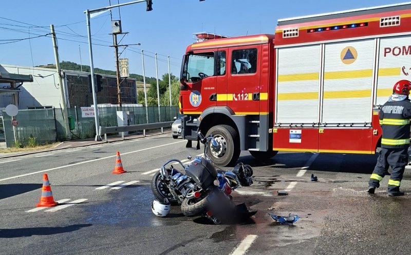 Accident în Jucu, cu motocicletă