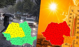 Clujul, între Codul Roșu de CANICULĂ și Codul Galben de AVERSE