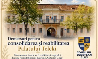 CJ Cluj și primăria Cluj-Napoca și-au dat mâna și reabilitează Palatul Teleki. Investiție de 67 mil. lei
