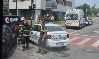 Accident rutier pe Calea Baciului din Cluj-Napoca. Trafic îngreunat
