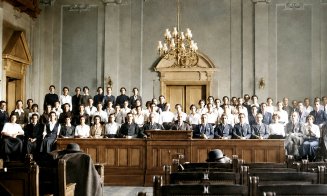 Societatea de Stenografie din Cluj, aici in Universitate, anul 1916 (Imperiul Austro-Ungar)