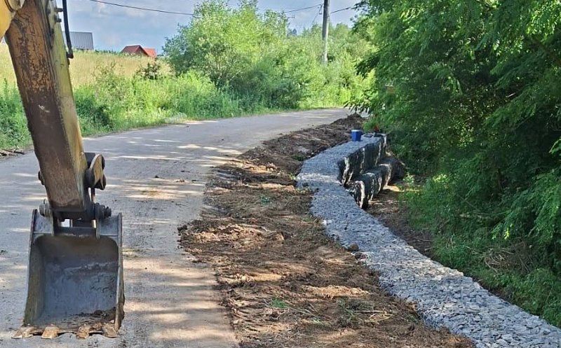 Lucrări complexe pe un nou drum județean din Cluj
