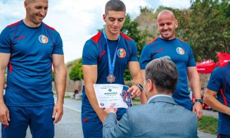 Dublă performanță pentru salvatorii clujeni! Cel mai puternic pompier din țară și cea mai bună echipă sunt de la ISU Cluj