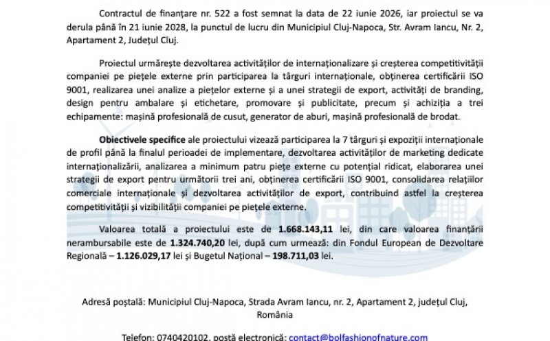 Comunicat de presă