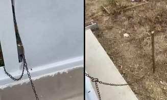 Ce au avut de spus polițiștii din Mureș despre profanarea mormântului victimei lui Gânj / Cine a legat crucea cu lanțuri de un țăruș înfipt în pământ? / În zonă sunt camere de supraveghere