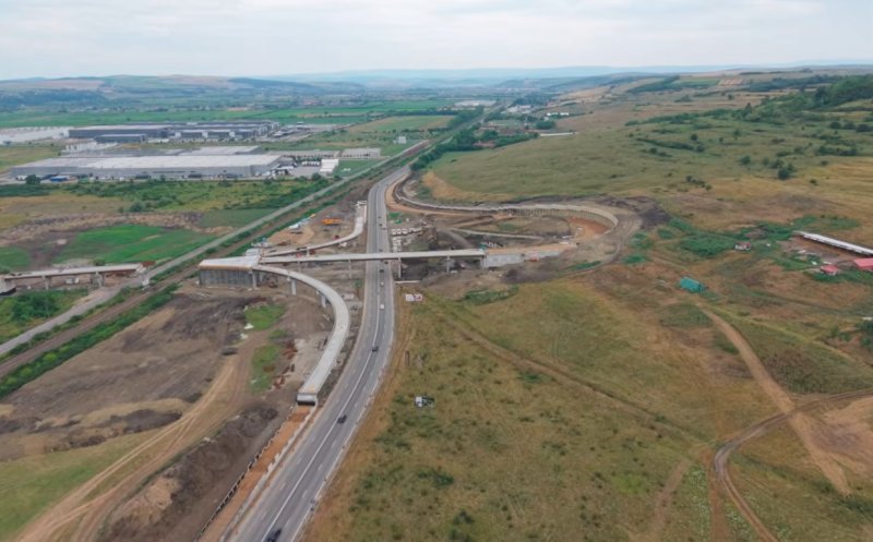 Noi imagini de pe șantierul pasaului de la Jucu. Ar trebui finalizat luna aceasta