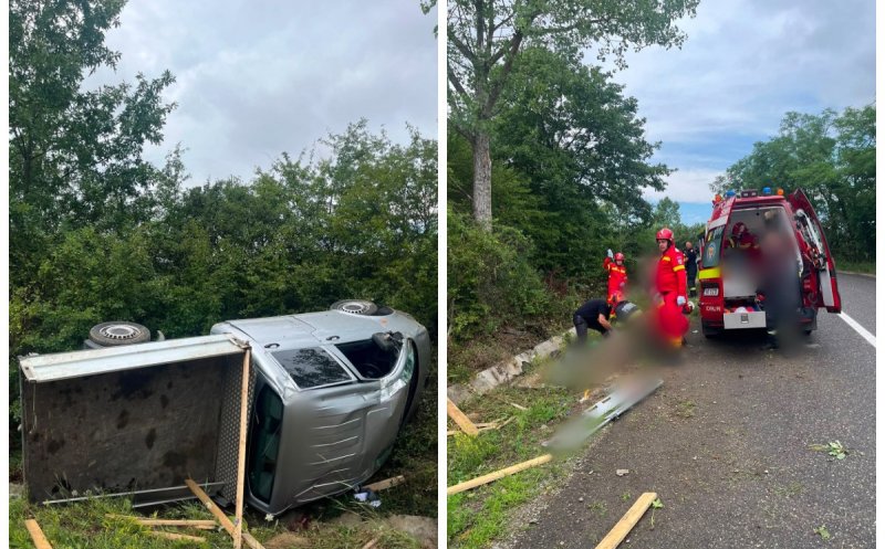 Mobilizare impresionantă în Cluj după un accident GRAV. Elicopterul SMURD intervine pentru două victime în stare critică